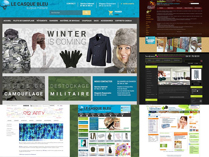 direction graphique de sites e-commerce sous prestashop