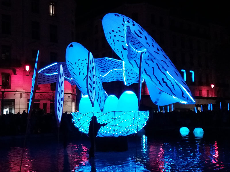 Fête des lumières à Lyon en 2017