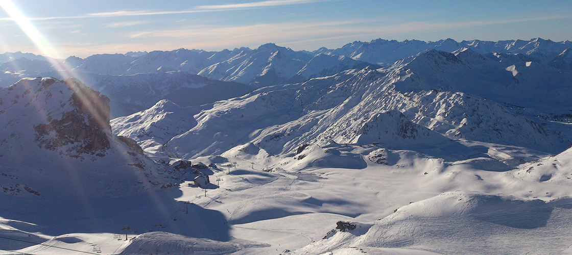 Montagne, neige et calme